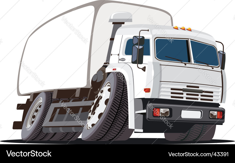 Cargo truck Royalty Free Vector Image - VectorStock