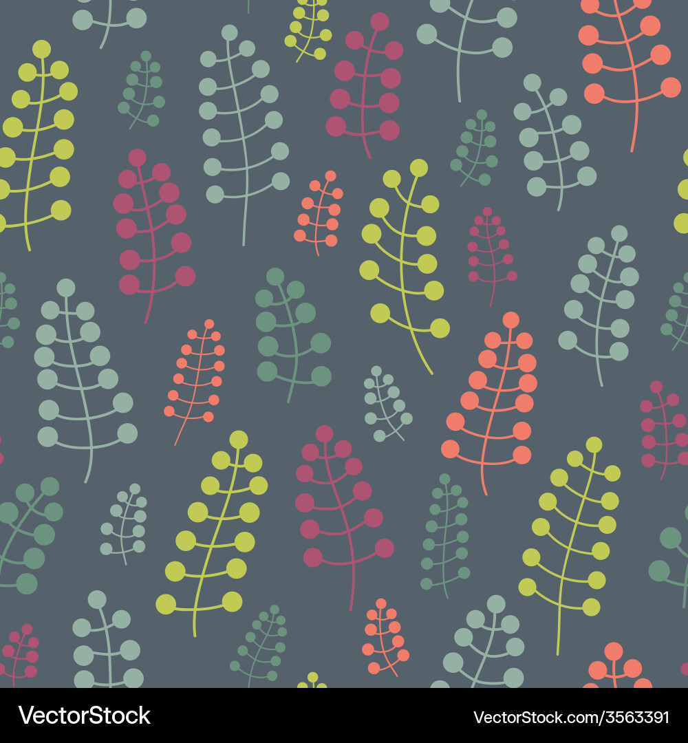 Decorative seamless pattern with leaf abstract Vector Image