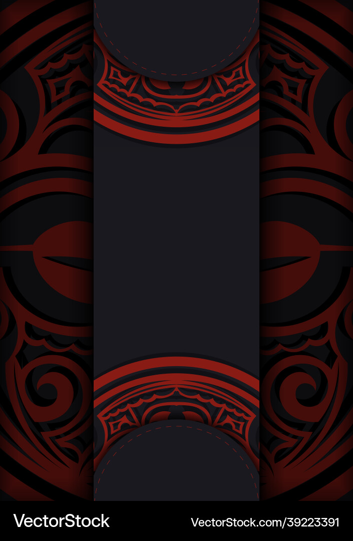 Design background with luxurious patterns black Vector Image