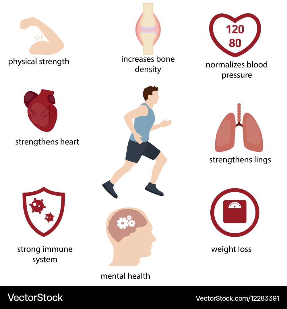 Man running vector image