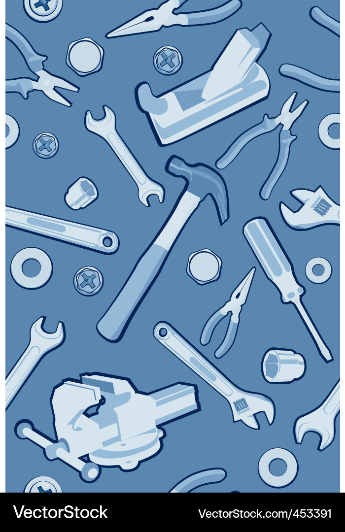Manual Tools Background Vector Image