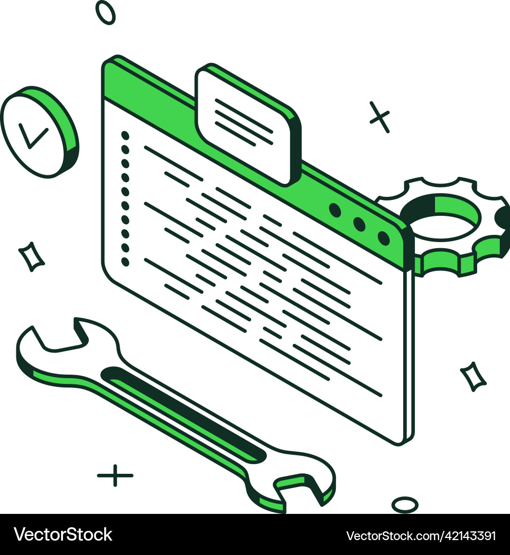 Minimalist coding web development virtual Minimalist coding web development virtual vector image