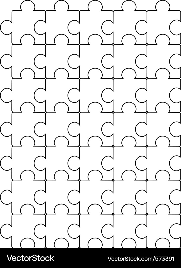 Puzzle pattern vector image