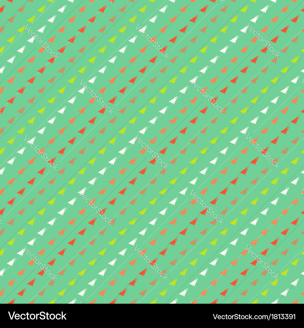 Retro Triangles Pattern vector image