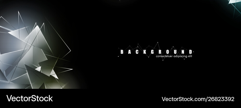 Abstract background with glowing triangles Abstract background with glowing triangles vector image