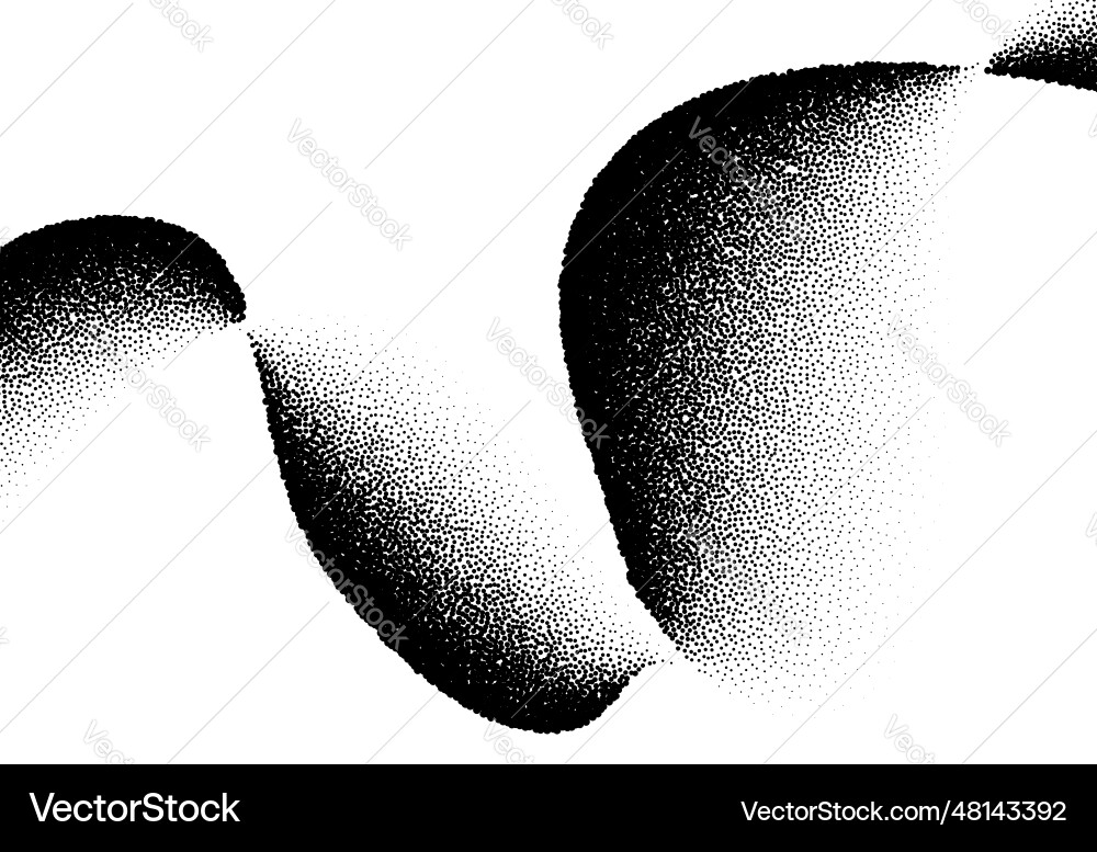 Abstract background with wave of scattered dots Abstract background with wave of scattered dots vector image