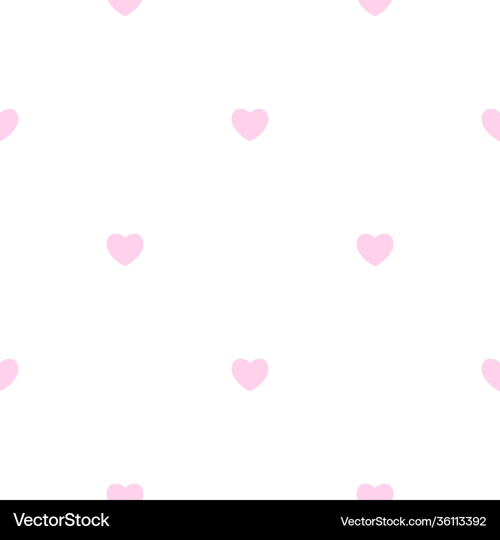 Abstract simple seamless pattern with hearts eps10 vector image