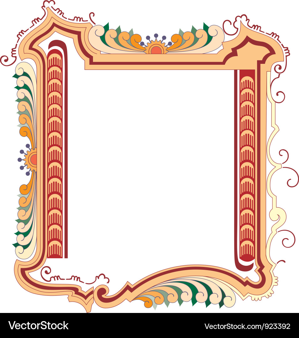 Classical frame Vector Image
