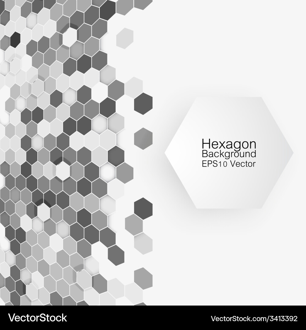 Hexagonal Abstract Pattern Background vector image