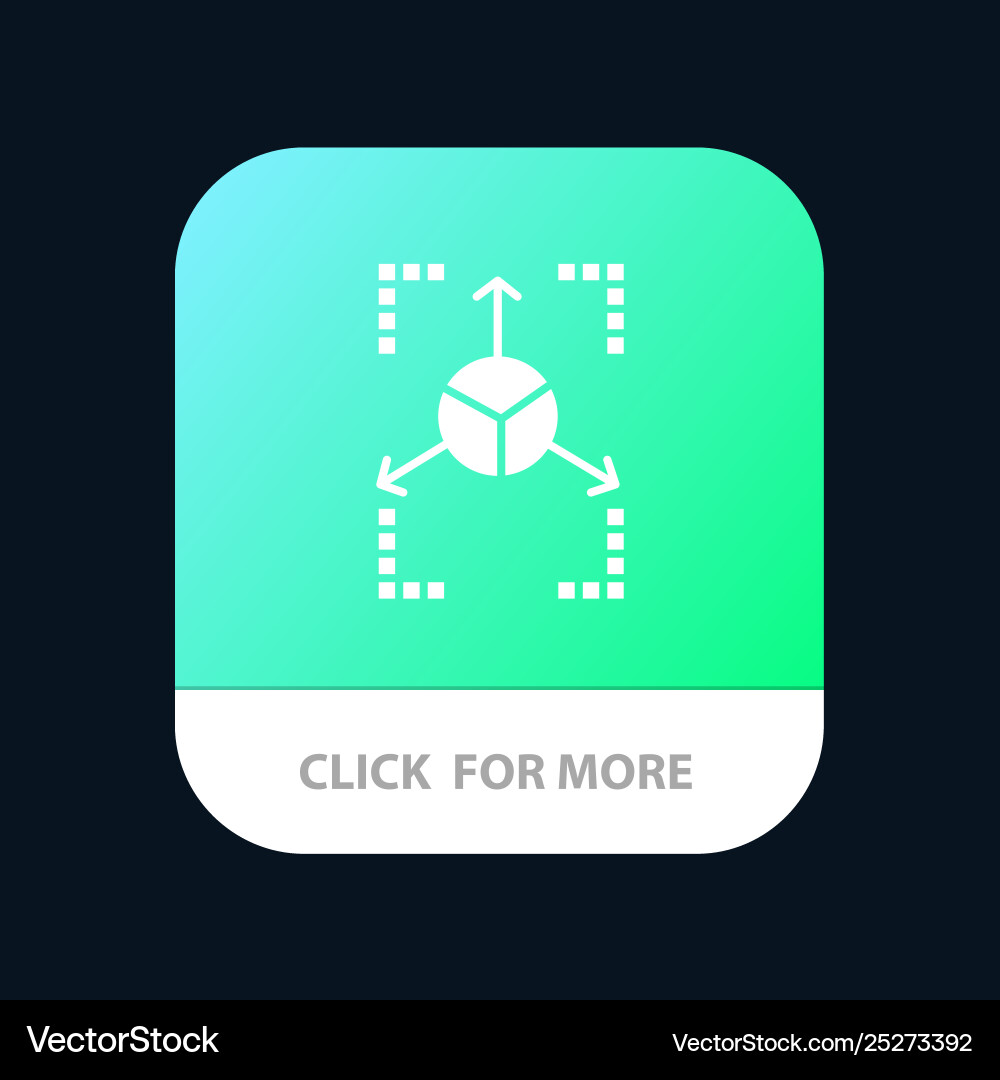 Prototype grid database chart mobile app icon Vector Image