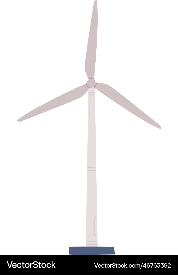 Wind generator as ecological resource of electric Wind generator as ecological resource of electric vector image