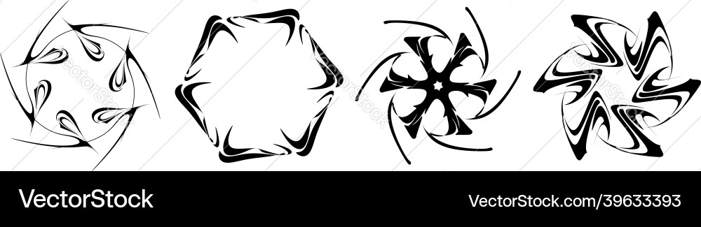 Abstract circular drawing amorphous nonfigurative Abstract circular drawing amorphous nonfigurative Vector Image