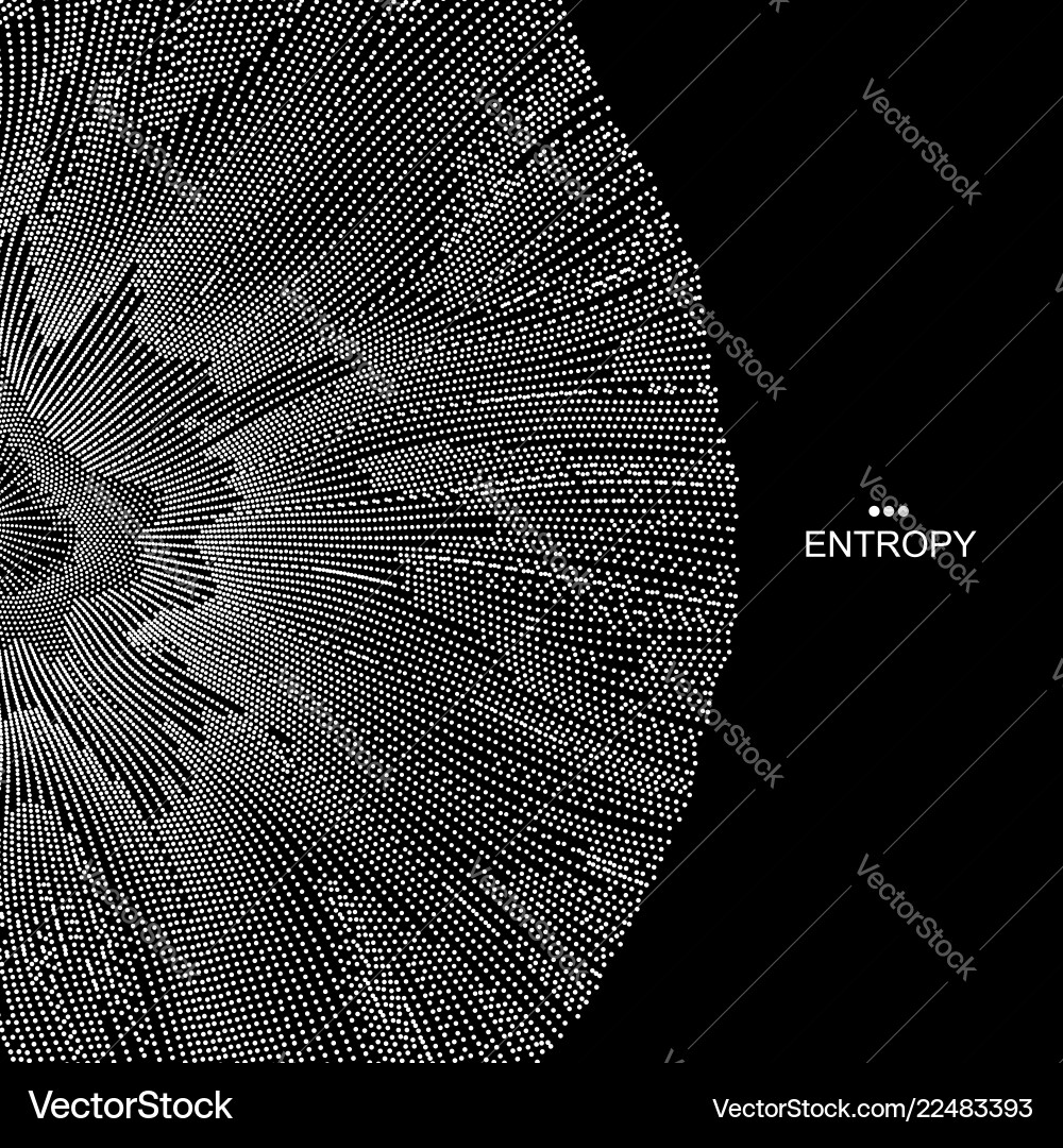 Array with dynamic particles 3d technology style Array with dynamic particles 3d technology style vector image