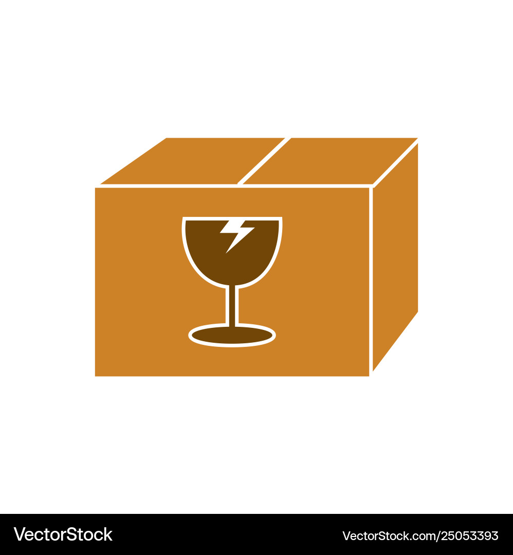 Box icon on background for graphic and web design Box icon on background for graphic and web design vector image