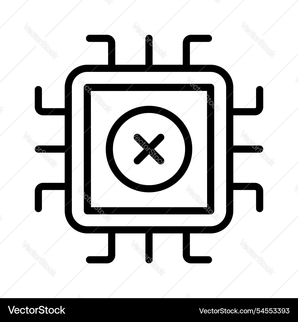 Chip error Vector Image