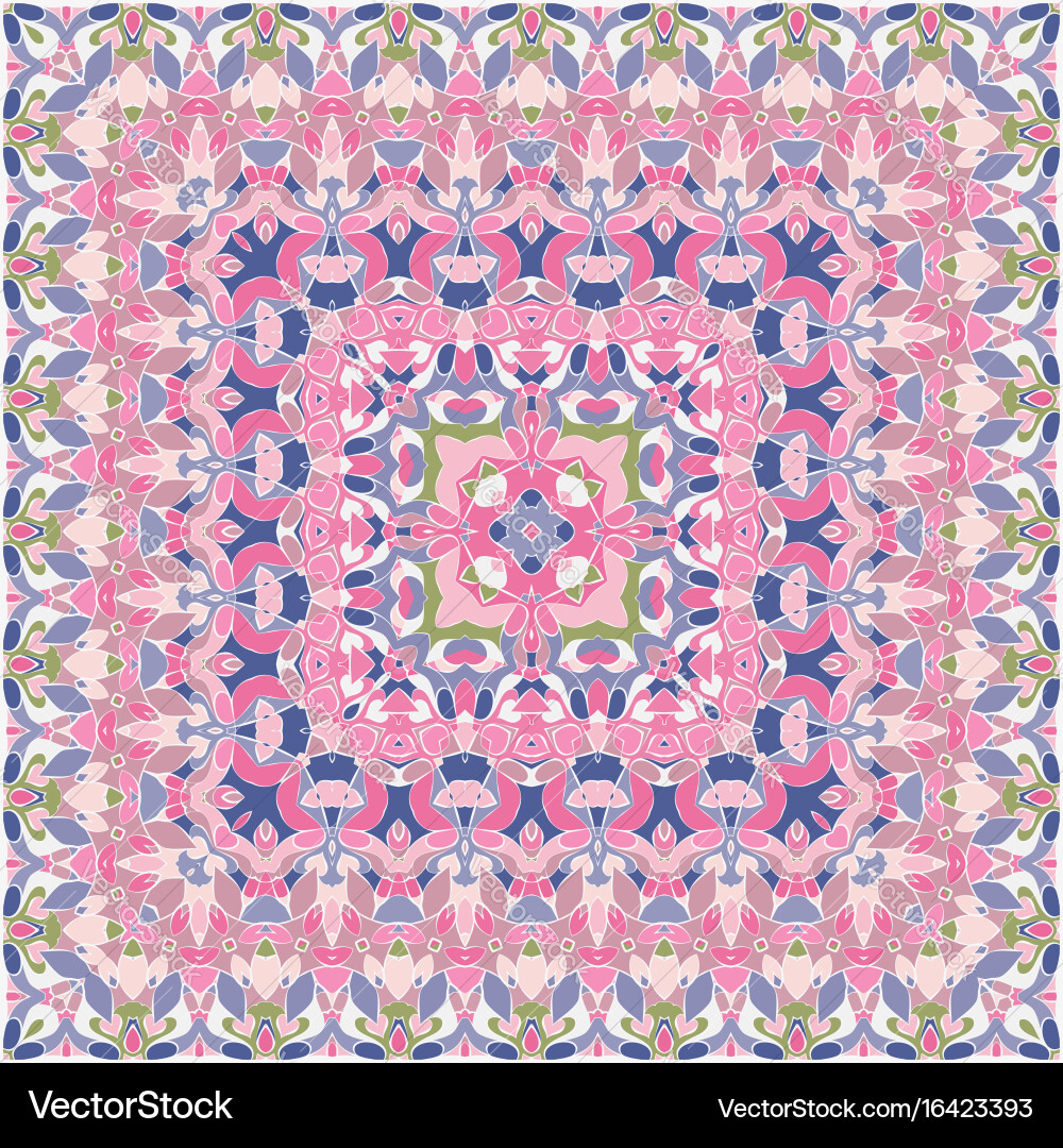 Elegant square pink abstract pattern vector image