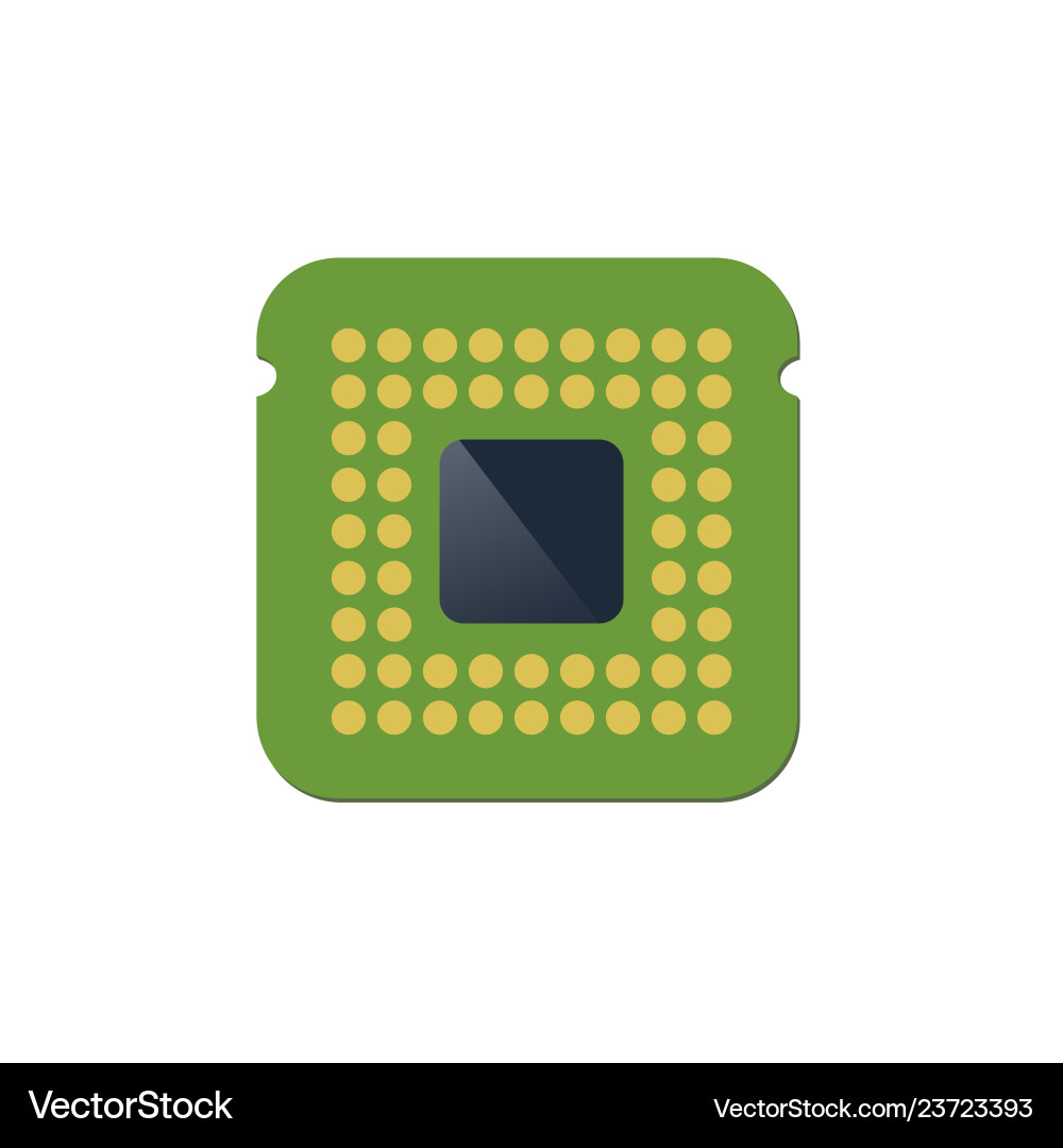 Microchip chip circuit component Microchip chip circuit component Vector Image
