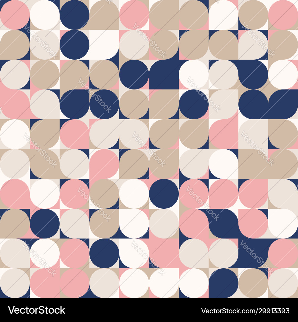 Random colored abstract geometric mosaic pattern Vector Image