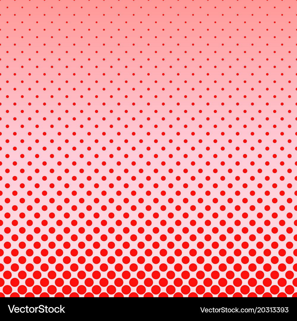 Red abstract halftone dot pattern background Vector Image