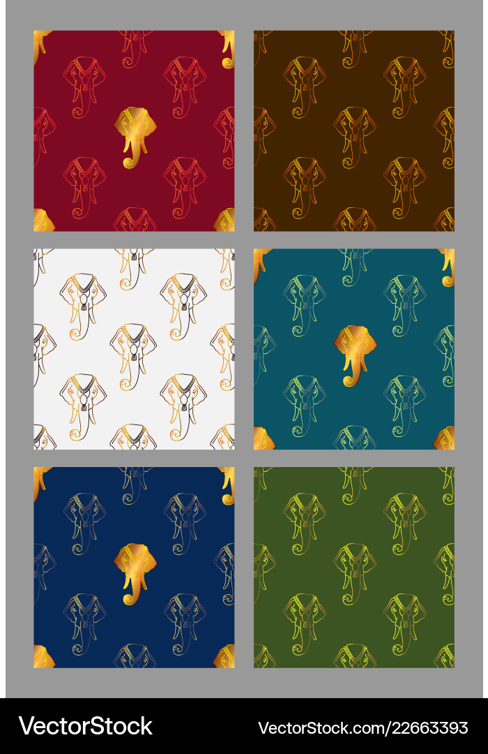 Set of seamless pattern with stylized Set of seamless pattern with stylized vector image