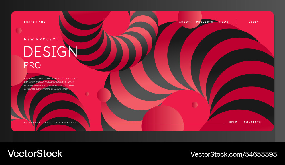 Template for the design and placement of text Template for the design and placement of text Vector Image