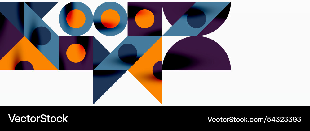 Trendy triangles lines round elements and circles Vector Image