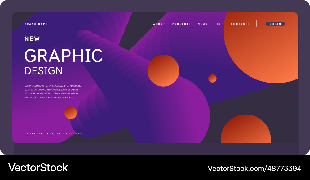 A template to use in your design composition vector image