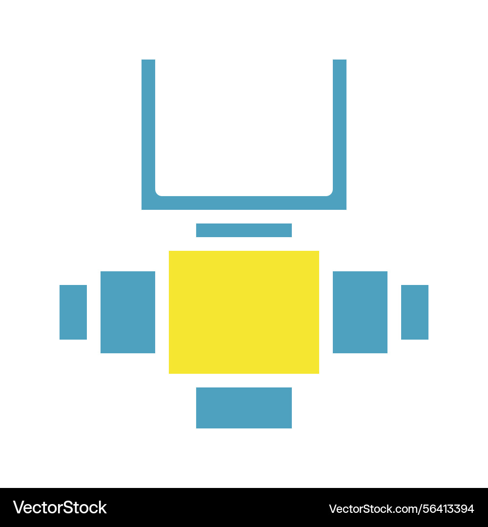 Abstract geometric design featuring intersecting vector image