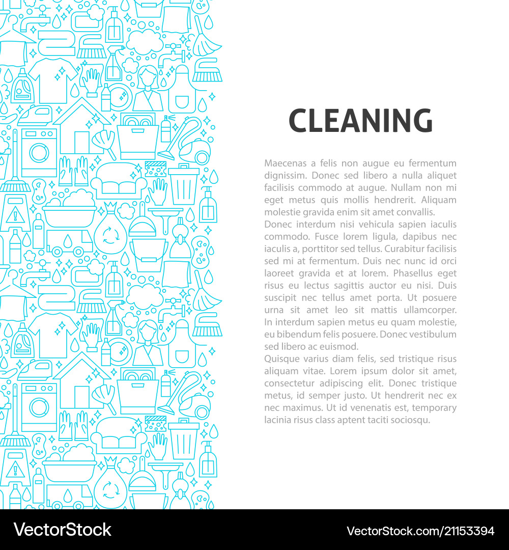 Cleaning line pattern concept Cleaning line pattern concept vector image