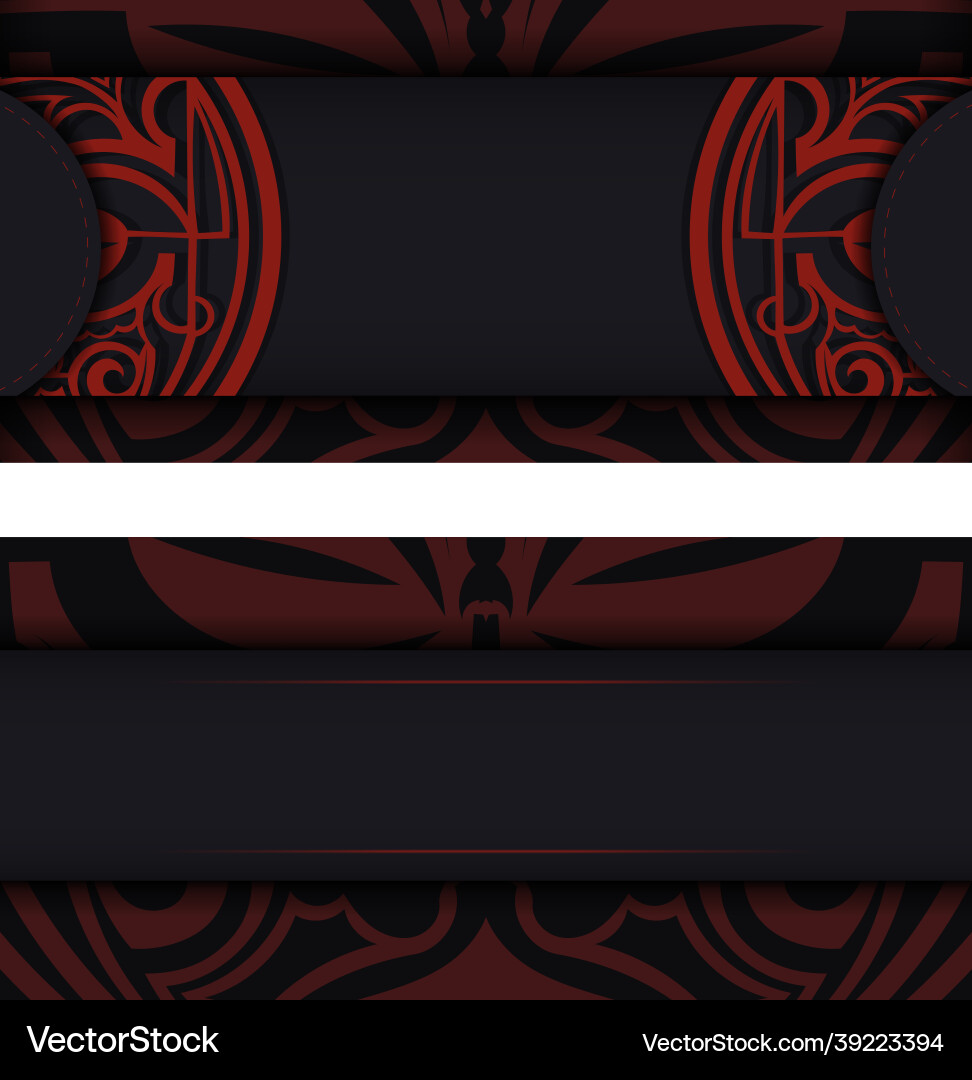 Design background with luxurious patterns black Design background with luxurious patterns black vector image
