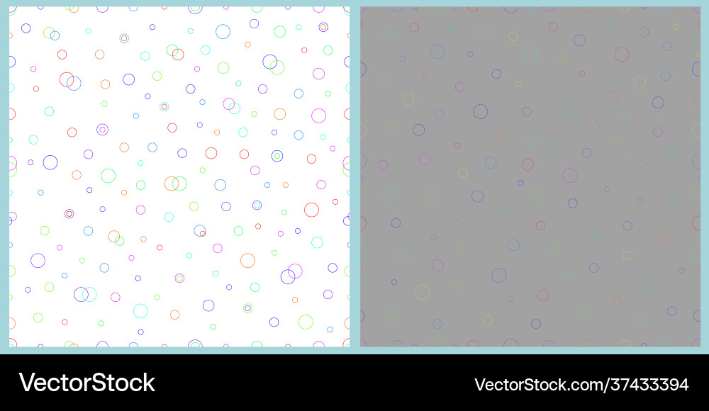 Patterns with colored circle Patterns with colored circle Vector Image