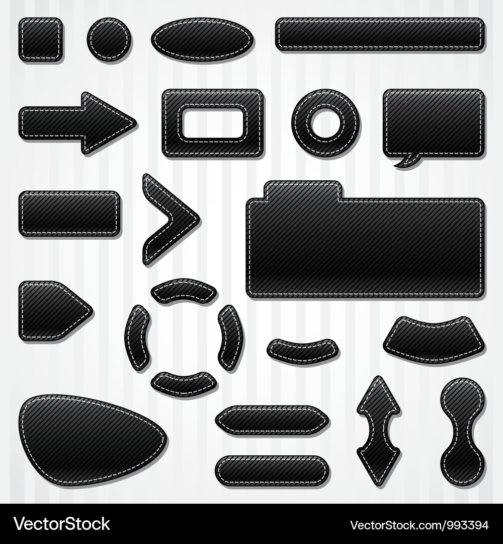 Set of icons buttons and menus for websites Vector Image
