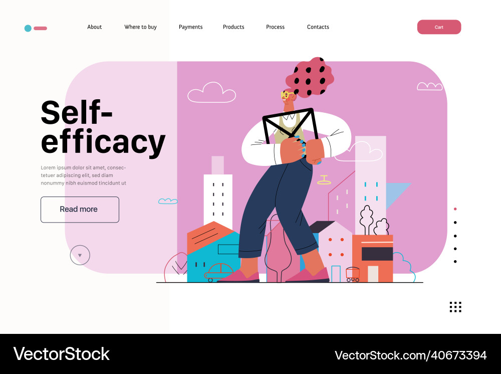 Startup website landing template Startup website landing template vector image