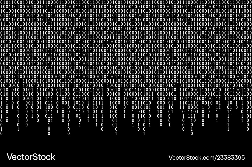 Binary Code Pattern Vector Image