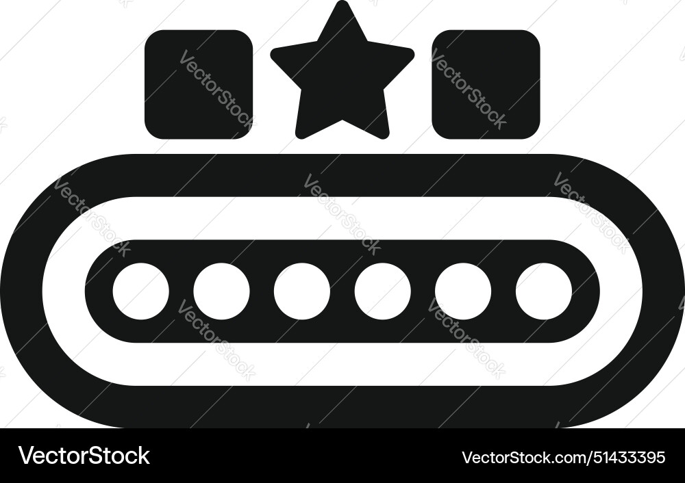 Black icon of video game console controller Black icon of video game console controller vector image