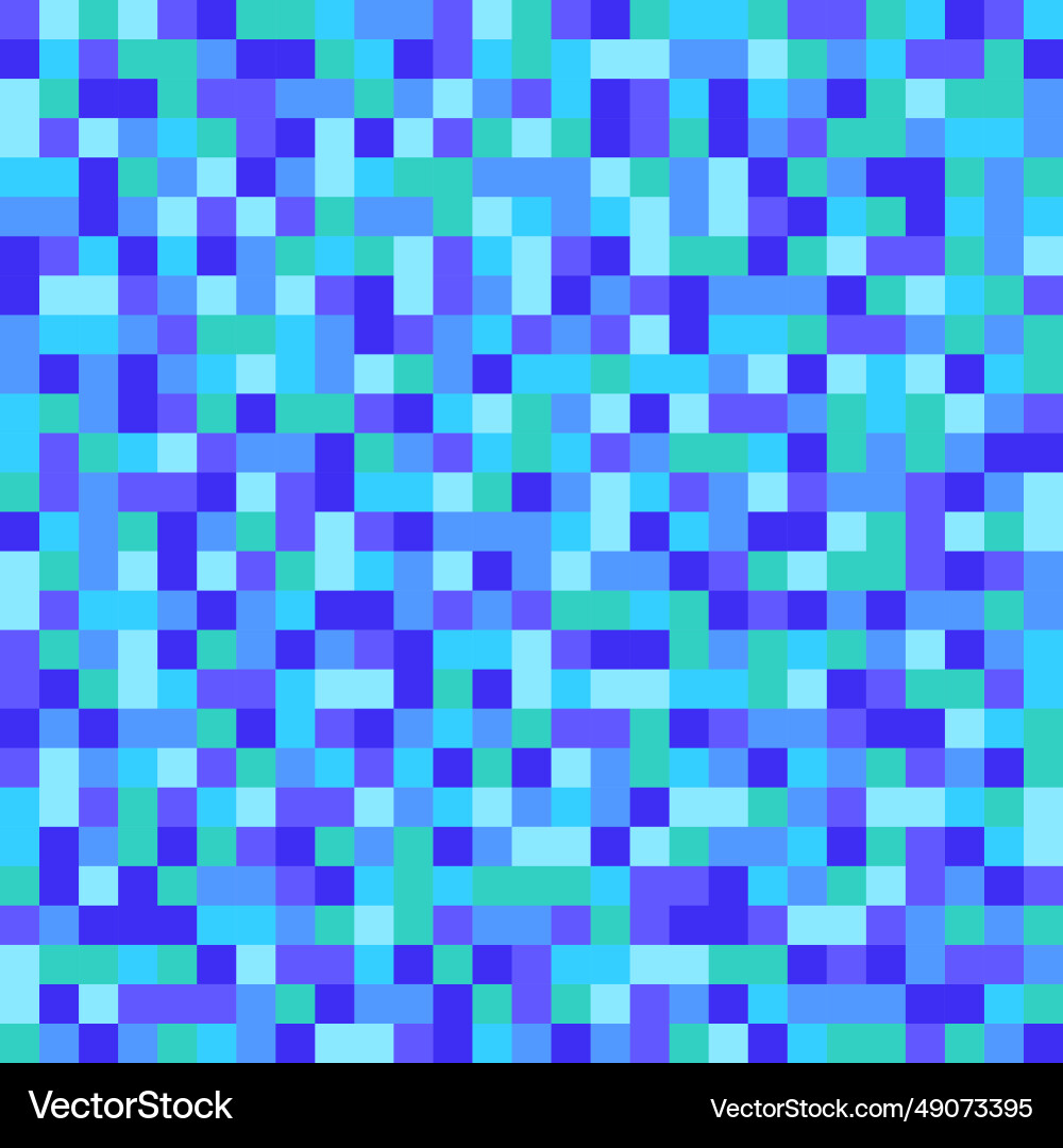 Cold color pixel pattern or background vector image