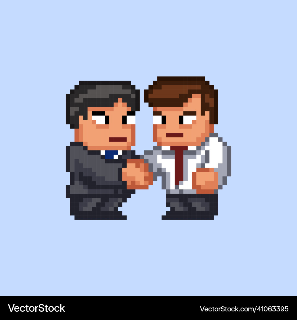 Pixel art retro 8 bit - two – Royalty-Free Vector | VectorStock