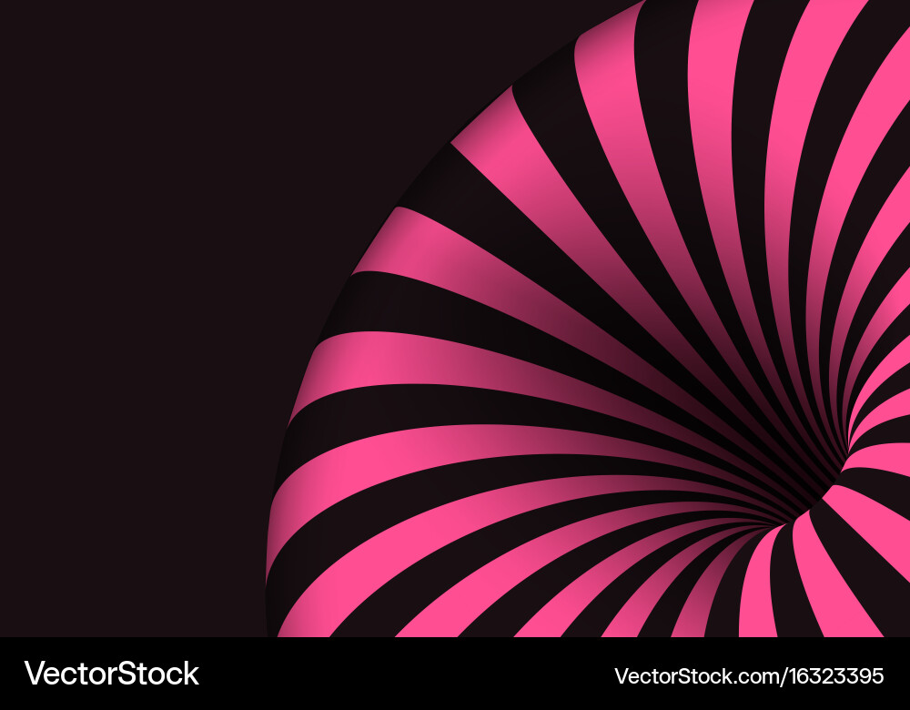 Tunnel template spiral twisted vortex shape Vector Image