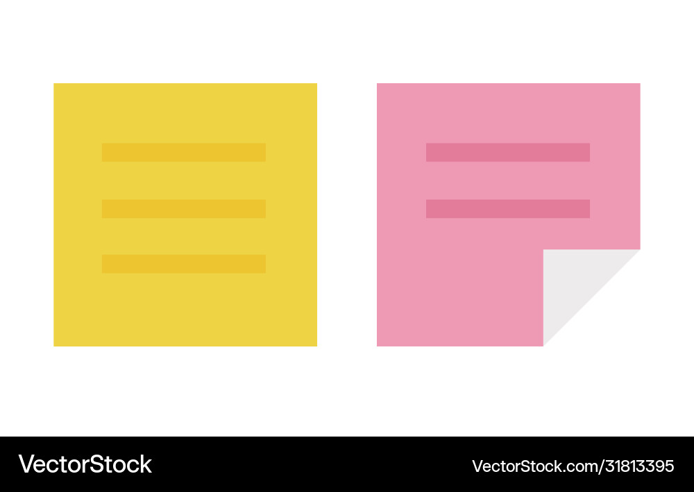 Two stickers with program code text flat icon Two stickers with program code text flat icon vector image