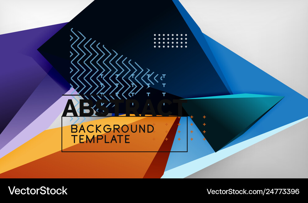 Abstract color triangles geometric background Abstract color triangles geometric background vector image