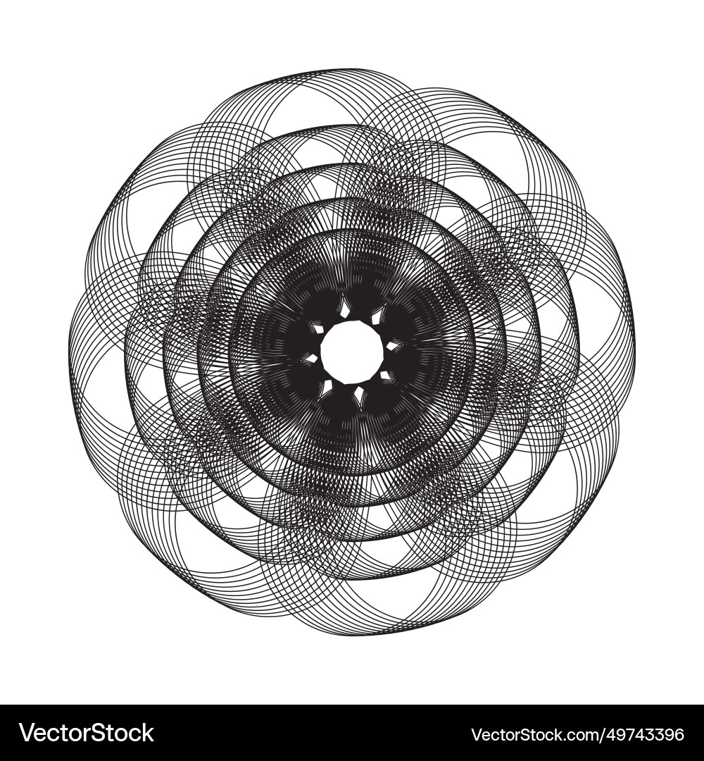 Abstract geometric spirograph background vector image