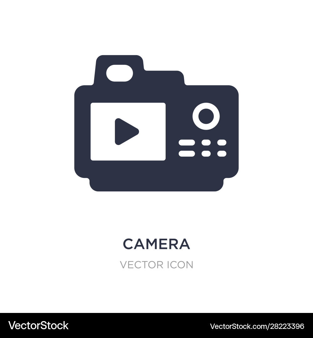 Camera icon on white background simple element Camera icon on white background simple element vector image