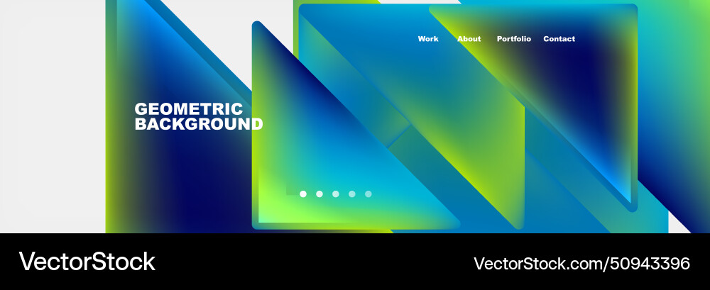 Gradient triangles composition with bright fluid Gradient triangles composition with bright fluid vector image