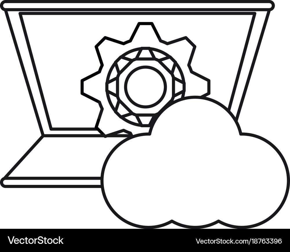 Laptop computer icon Vector Image