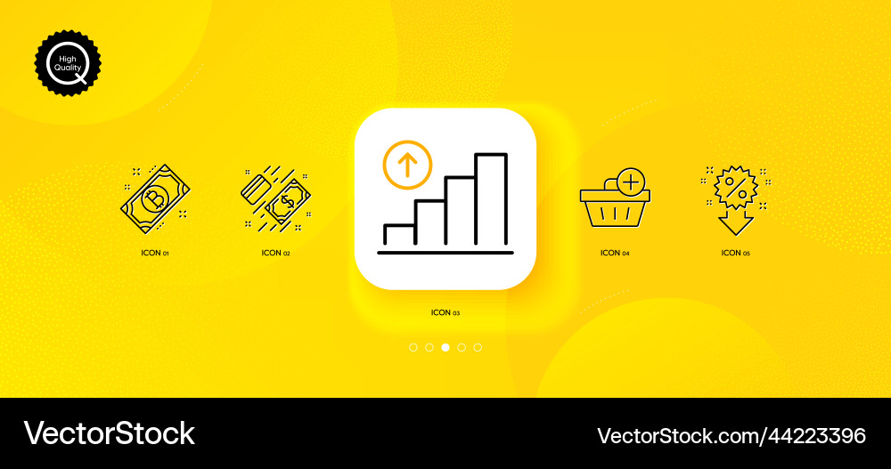 Payment add purchase and bitcoin minimal line Payment add purchase and bitcoin minimal line vector image