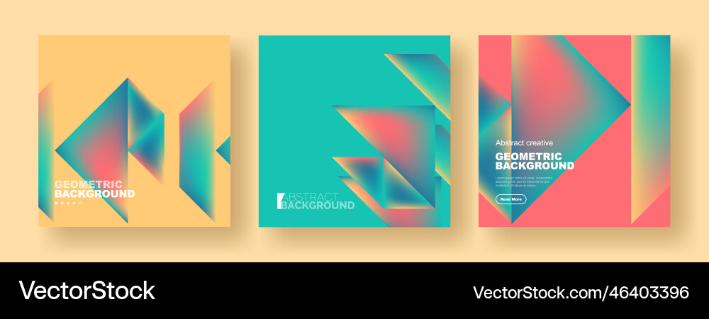 Set of abstract backgrounds - overlapping Vector Image
