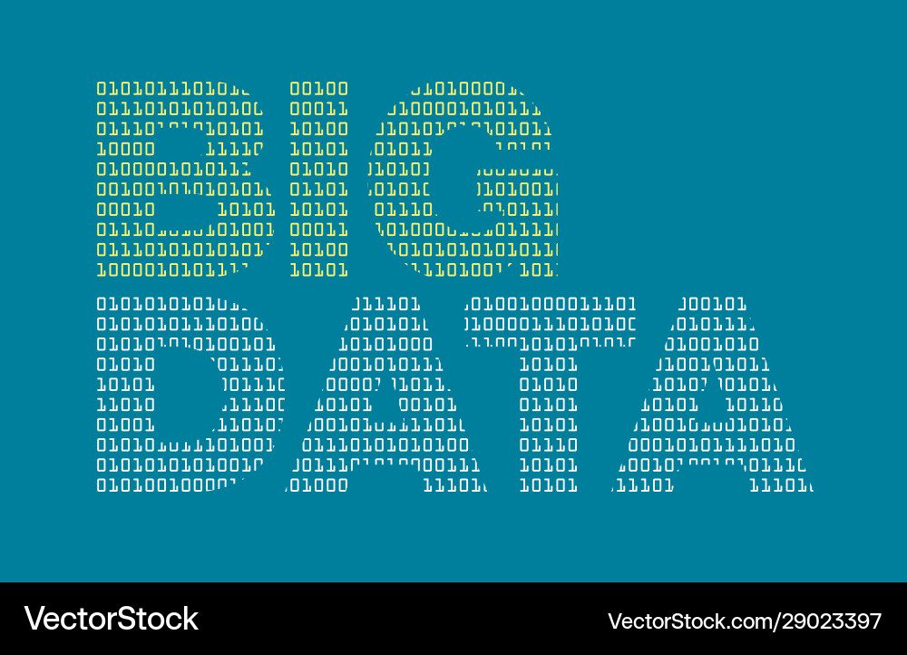 Big data with binary texture Vector Image