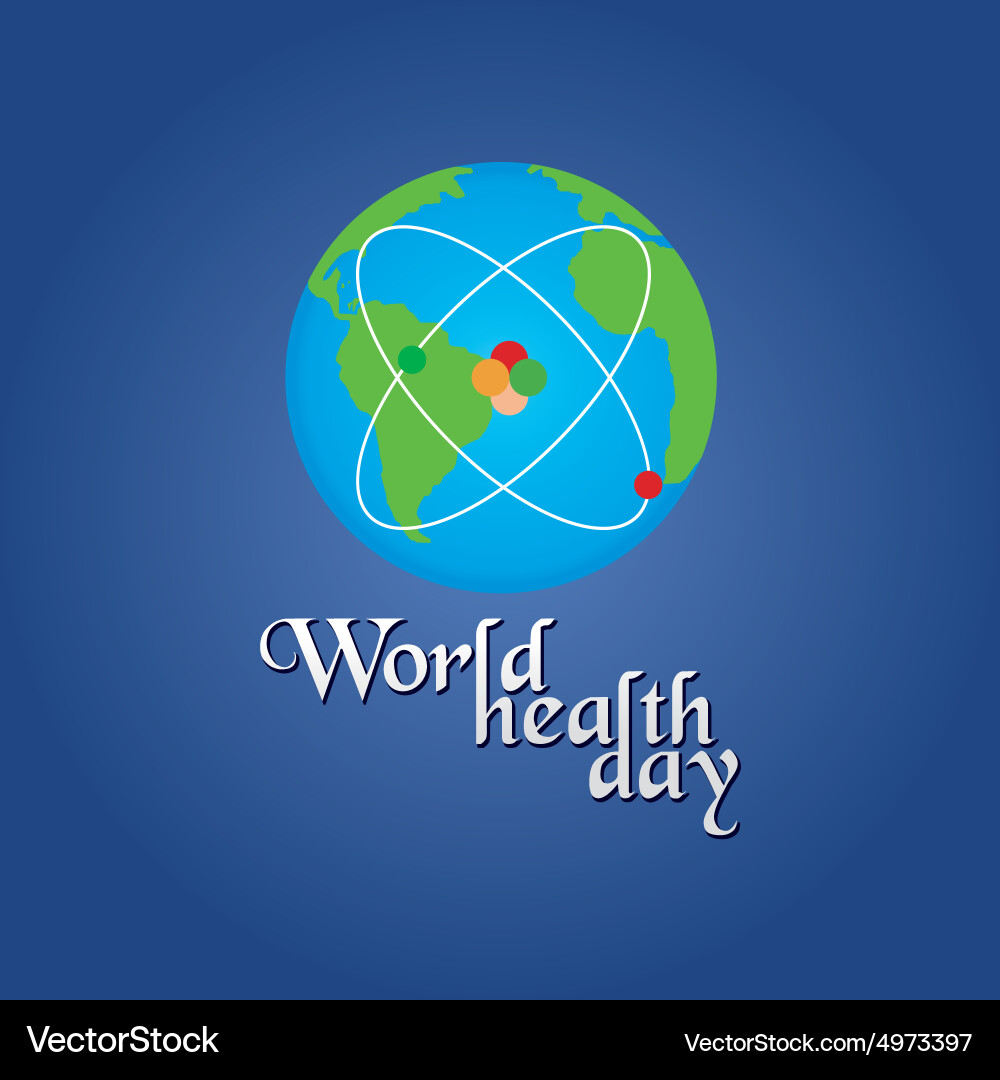 Colored background with text and elements vector image