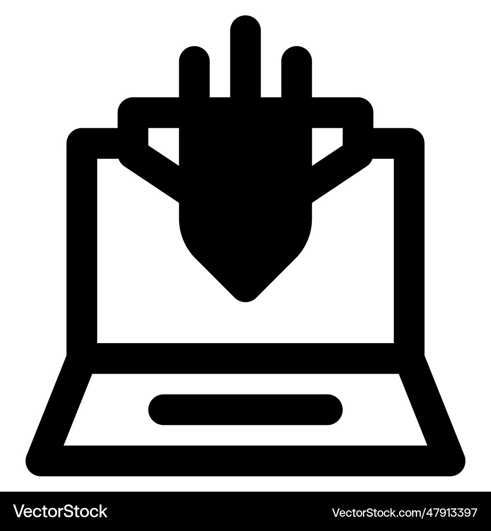 Cyber attack unauthorized access to a computer Vector Image