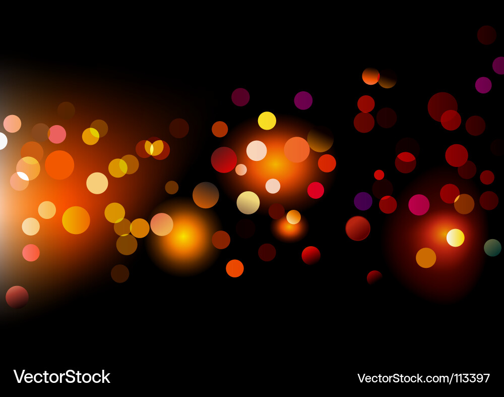 Dynamic Light Dots Vector Image
